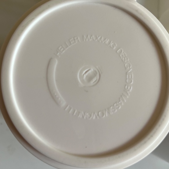 Heller Massimo Vignelli 6 Stacking White Max Mugs Hellerware Italian Design - Picture 4 of 6